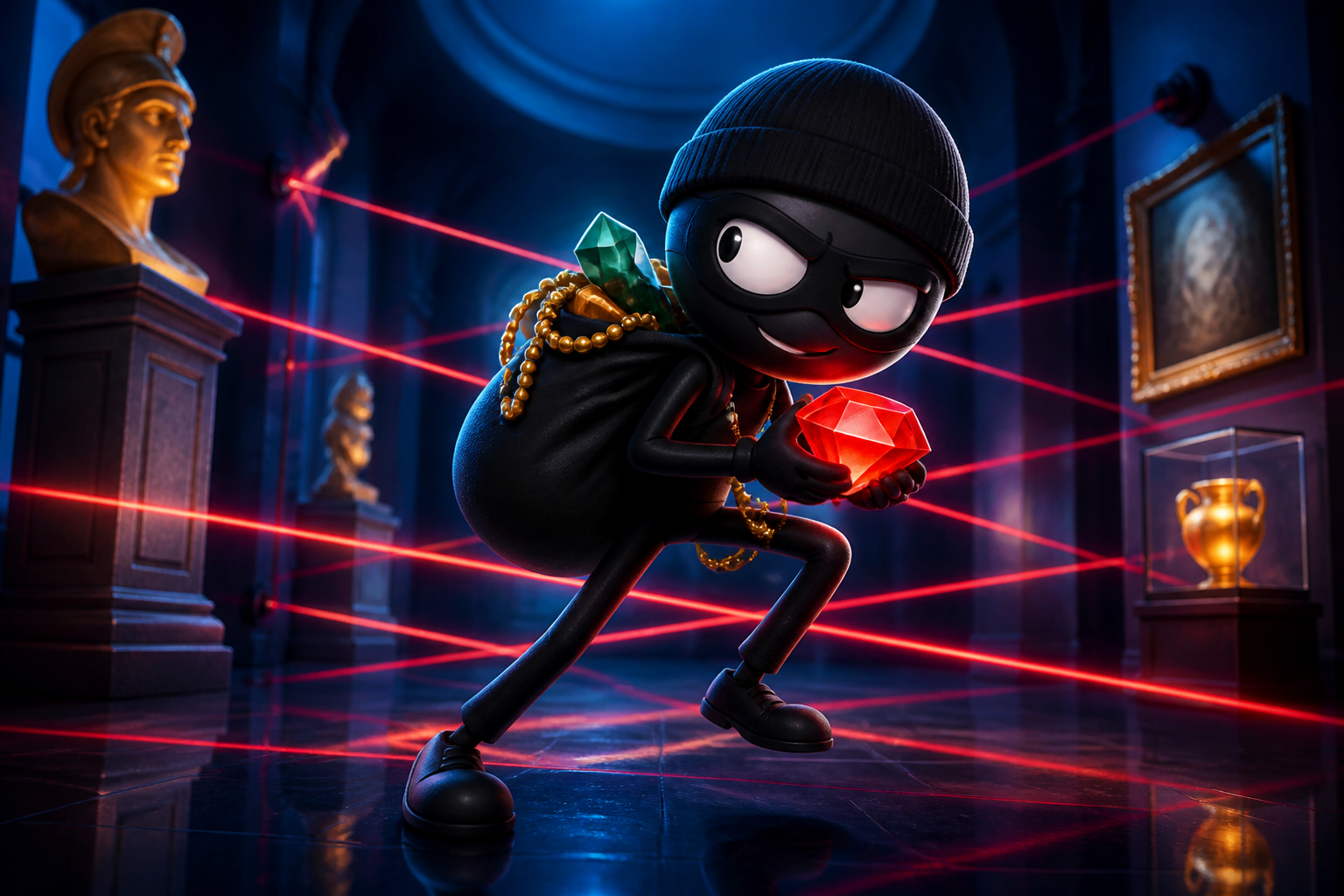Troll Thief Stickman Puzzle
